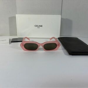 Celine Sunglasses CL402431 Pink Frame w/Box & Case